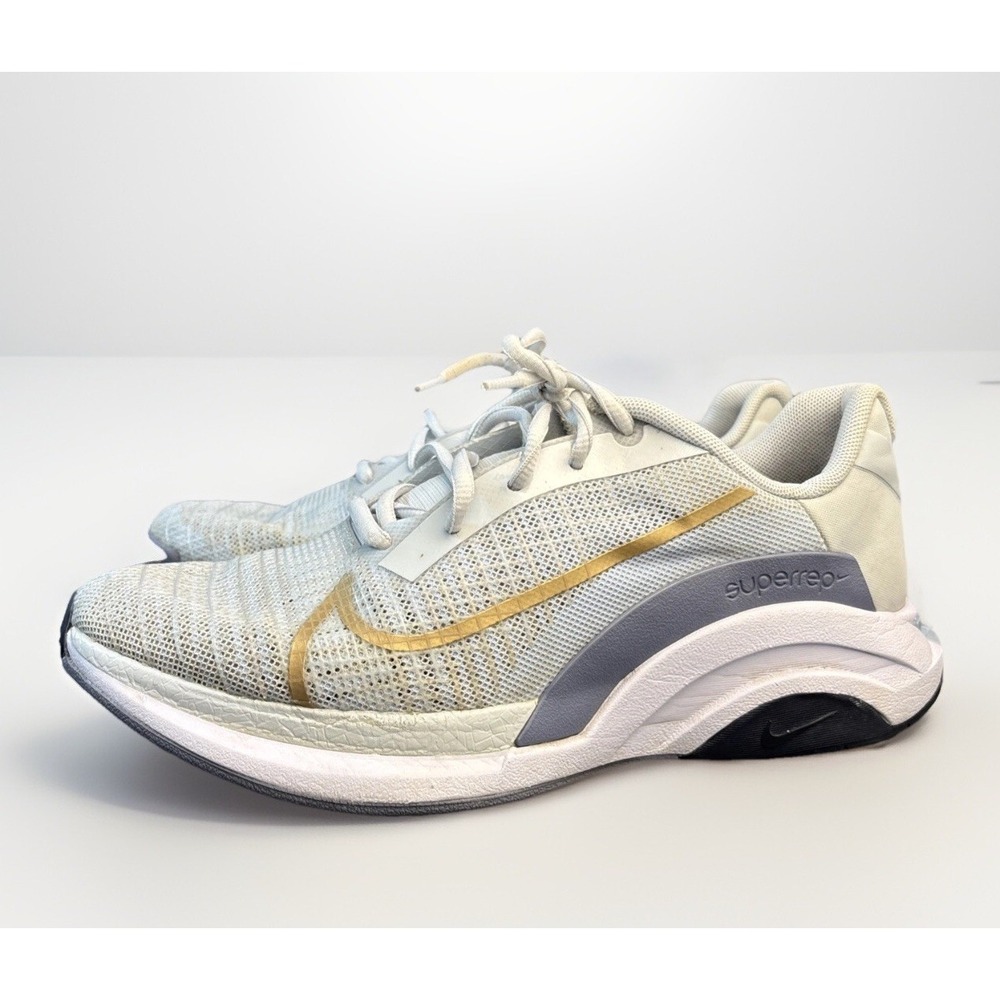 Nike Women Zoom X SuperRep Surge Running Shoes 9 Pure Platinum Gold CK9406-049